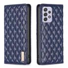 For Samsung Galaxy A52 / A52s 5G Diamond Lattice Magnetic Leather Flip Phone Case(Blue) - 1