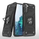 For Samsung Galaxy S22+ 5G Magnetic Armor TPU + PC Holder Phone Case(Black) - 1