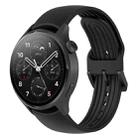 For Xiaomi Watch S1 Pro Silicone Watch Band(Black) - 1