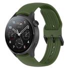 For Xiaomi Watch S1 Pro Silicone Watch Band(Army Green) - 1