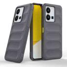 For vivo Y35 4G Global Magic Shield TPU + Flannel Phone Case(Dark Grey) - 1
