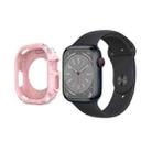 Carbon Fiber Shockproof Case For Apple Watch Series 8&7 45mm(Pink) - 1