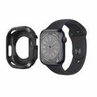 Carbon Fiber Shockproof Case For Apple Watch Series 8&7 45mm(Black) - 1