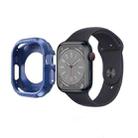 Carbon Fiber Shockproof Case For Apple Watch Series 8&7 45mm(Blue) - 1