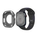 Carbon Fiber Shockproof Case For Apple Watch Series 8&7 45mm(Grey) - 1