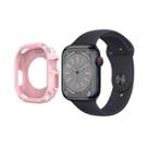 Carbon Fiber Shockproof Case For Apple Watch Series 8&7 41mm(Pink) - 1