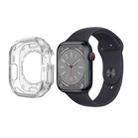 Carbon Fiber Shockproof Case For Apple Watch Series 8&7 41mm(Transparent) - 1