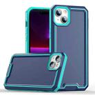 For iPhone 13 Armour Two-color TPU + PC Phone Case(Blue+Sky Blue) - 1