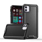 For iPhone 12 Armour Two-color TPU + PC Phone Case(Black) - 1