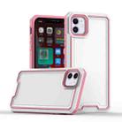 For iPhone 11 Armour Two-color TPU + PC Phone Case(White+Pink) - 1