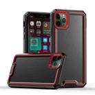 For iPhone 11 Pro Armour Two-color TPU + PC Phone Case(Black+Red) - 1