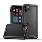 For iPhone 11 Pro Armour Two-color TPU + PC Phone Case(Black) - 1