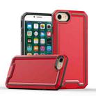 For iPhone SE 2022 / SE 2020 / 8 / 7 Armour Two-color TPU + PC Phone Case(Red+Black) - 1