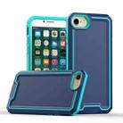 For iPhone SE 2022 / SE 2020 / 8 / 7 Armour Two-color TPU + PC Phone Case(Blue+Sky Blue) - 1