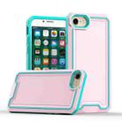 For iPhone SE 2022 / SE 2020 / 8 / 7 Armour Two-color TPU + PC Phone Case(Pink+Blue) - 1