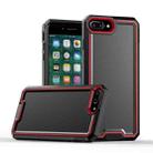 For iPhone 8 Plus / 7 Plus Armour Two-color TPU + PC Phone Case(Black+Red) - 1