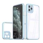 For iPhone 14 Pro Max Cool Armor Transparent Phone Case(Blue) - 1