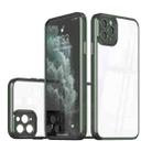 For iPhone 13 Pro Cool Armor Transparent Phone Case(Dark Green) - 1