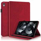For iPad 10th Gen 10.9 2022 Life Tree Series Horizontal Flip Leather Case with Holder(Red) - 1