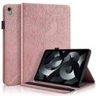 For iPad 10th Gen 10.9 2022 Life Tree Series Horizontal Flip Leather Case with Holder(Rose Gold) - 1