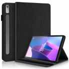 For Lenovo Tab P11 Pro Gen 2 Life Tree Series Horizontal Flip Leather Case with Holder(Black) - 1