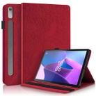 For Lenovo Tab P11 Pro Gen 2 Life Tree Series Horizontal Flip Leather Case with Holder(Red) - 1