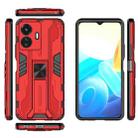 For vivo Y77E Supersonic PC + TPU Shock-proof Phone Case(Red) - 1