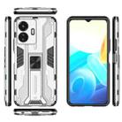 For vivo Y77E Supersonic PC + TPU Shock-proof Phone Case(Silver) - 1