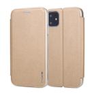 For iPhone 11 CMai2 Linglong Series PC+PU Horizontal Flip Leather Case with Holder & Card Slot(Gold) - 1