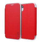 For iPhone XR CMai2 Linglong Series PC+PU Horizontal Flip Leather Case with Holder & Card Slot(Red) - 1