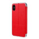 For iPhone XS Max CMai2 Linglong Series PC+PU Horizontal Flip Leather Case with Holder & Card Slot(Red) - 3