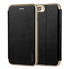 For iPhone SE 2020 & 8 & 7 CMai2 Linglong Series PC+PU Horizontal Flip Leather Case with Holder & Card Slot(Black) - 1