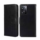 For OPPO A57s 4G / A57e 4G Crystal Texture Flip Leather Phone Case(Black) - 1