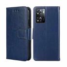 For OPPO A57s 4G / A57e 4G Crystal Texture Flip Leather Phone Case(Royal Blue) - 1