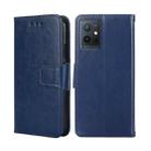 For OPPO K10 5G Global Crystal Texture Flip Leather Phone Case(Royal Blue) - 1