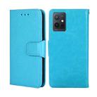 For OPPO K10 5G Global Crystal Texture Flip Leather Phone Case(Light Blue) - 1