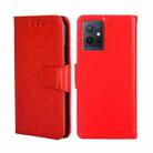 For OPPO K10 5G Global Crystal Texture Flip Leather Phone Case(Red) - 1