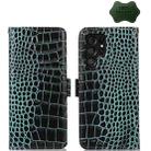 For Samsung Galaxy S23 Ultra 5G Crocodile Top Layer Cowhide Leather Phone Case(Green) - 1