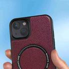 For iPhone 12 / 12 Pro Leather MagSafe Magnetic Phone Case(Brown) - 7