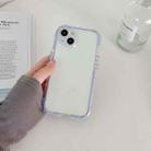 For iPhone 14 Pro Max Luminous TPU Phone Case(Transparent Blue) - 1