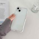 For iPhone 14 Pro Luminous TPU Phone Case(Transparent White) - 1