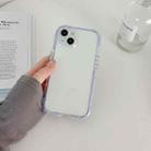 For iPhone 14 Plus Luminous TPU Phone Case(Transparent Blue) - 1