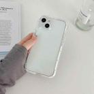 For iPhone 14 Plus Luminous TPU Phone Case(Transparent White) - 1