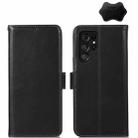 For Samsung Galaxy S23 Ultra 5G Crazy Horse Top Layer Cowhide Leather Phone Case(Black) - 1