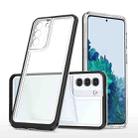 For Samsung Galaxy S23 5G Bright Series Clear Acrylic + PC + TPU Phone Case(Black) - 1