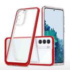For Samsung Galaxy S23 5G Bright Series Clear Acrylic + PC + TPU Phone Case(Red) - 1