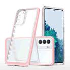 For Samsung Galaxy S23+ 5G Bright Series Clear Acrylic + PC + TPU Phone Case(Pink) - 1