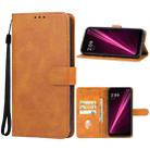 For T-Mobile T Phone 5G Leather Phone Case(Brown) - 1