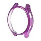 For Samsung Galaxy Watch5 Pro 45mm Electroplating Hollow Half-pack TPU Protective Case(Purple) - 1