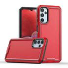 For Samsung Galaxy A14 5G Armour Two-color TPU + PC Phone Case(Red+Black) - 1